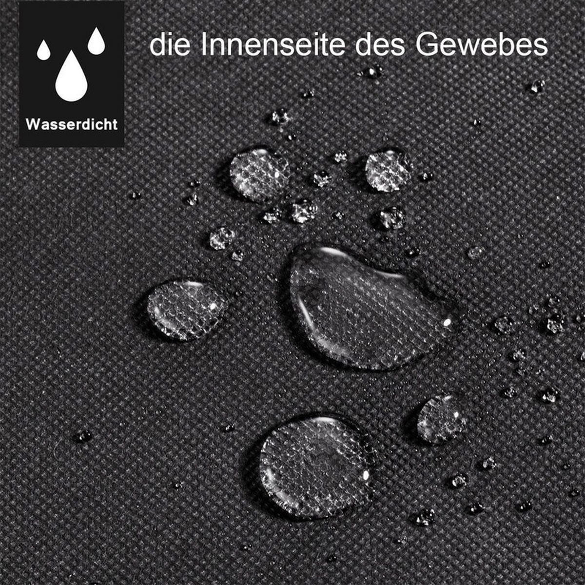 STOFFKLEIDERSCHRANK mit Kleiderstange schwarz - Schwarz, Textil (74/172/50cm) - COSTWAY