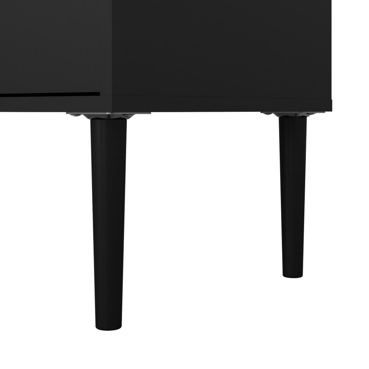 TV-MÖBEL, Media, Schwarz, Holzwerkstoff, 178 x 40 x 57 cm - Schwarz, Holzwerkstoff (178/57/40cm) - ebuy24