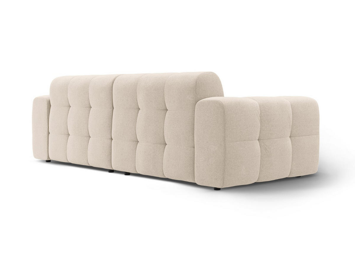 SOFA Kendal aus strukturiertem Stoff beige 4 Sitzplätze - Beige, Textil (255/79/103cm) - Micadoni