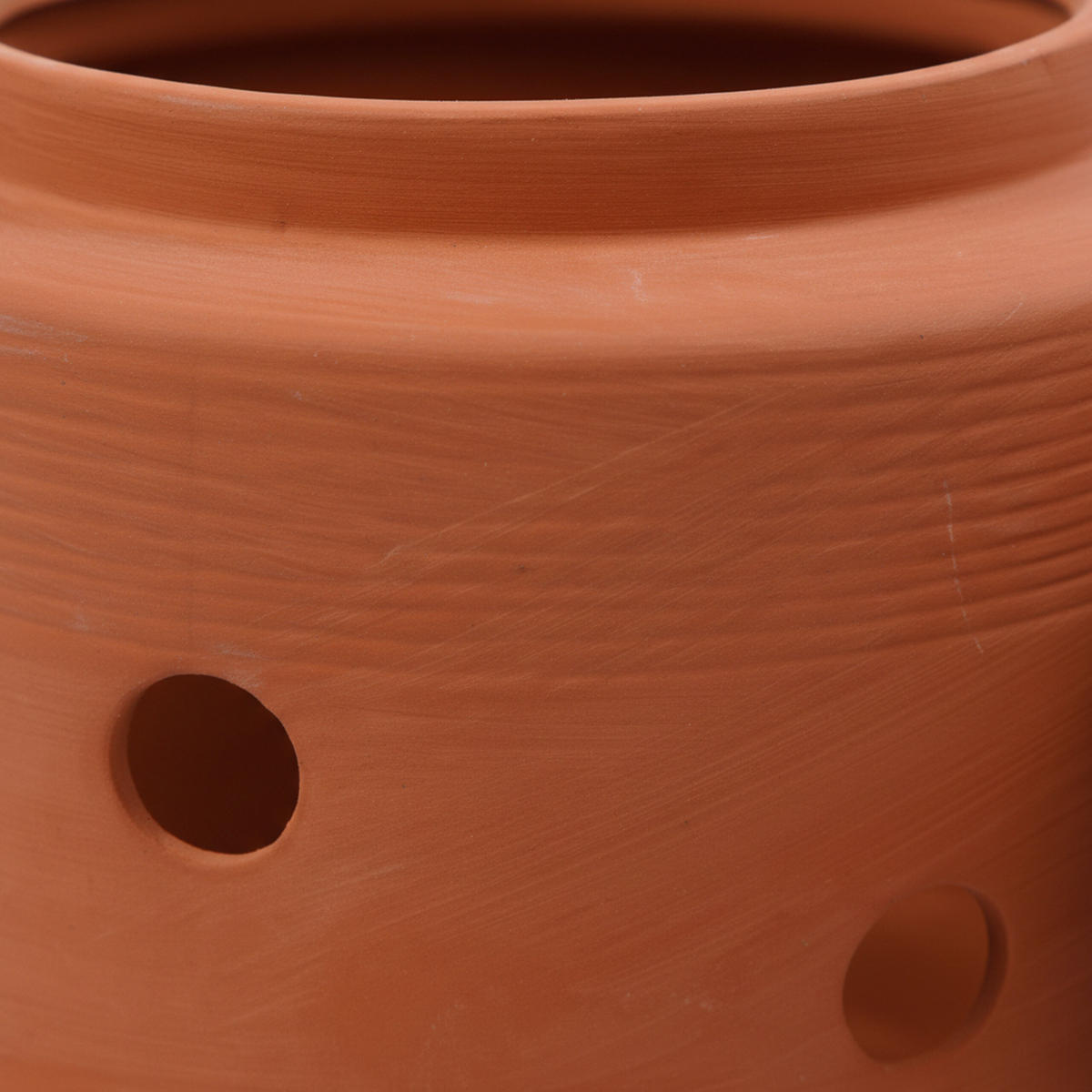 WURMKOMPOSTER Terrakotta Ton zum Eingraben 3 Liter - Beige, Keramik (18.5/17.5/18.5cm) - Relaxdays