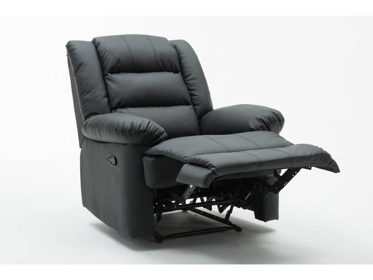 RELAXSESSEL Buckingham Schwarz - Schwarz, Textil (85/100/93cm) - Habitat Garten