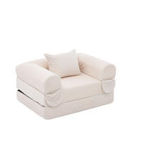 SCHLAFSOFA DE-35175 klappbar 2-in-1 Beige - Beige, Textil (85/65/120cm) - ComfortXL