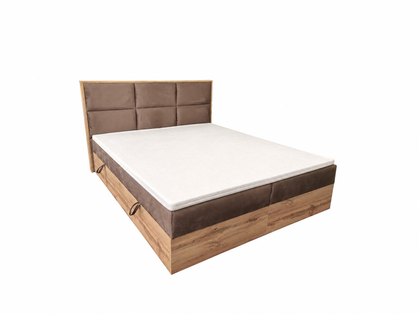 BOXSPRINGBETT Loly 160x200 cm H4 Taschenfederkern Braun - Braun, Textil (160/200cm) - KS Home Concept