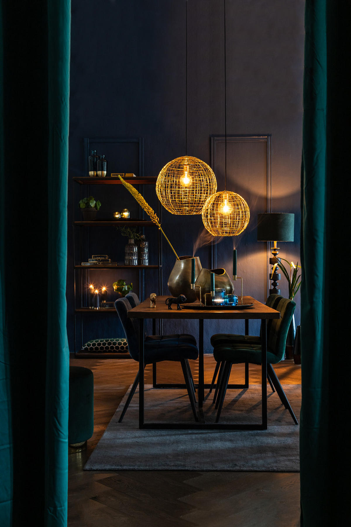 HÄNGELAMPE Mirana Gold Ø35/35 cm - Goldfarben, Metall (35/35/35cm) - Light & Living