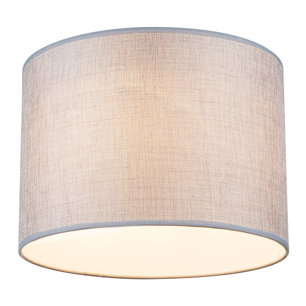 DECKENLEUCHTE Metall Textil Grau - Grau, Metall (35/35/27cm) - Globo Lighting