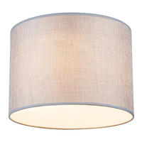 DECKENLEUCHTE Metall Textil Grau - Grau, Metall (35/35/27cm) - Globo Lighting