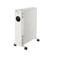 ÖLRADIATOR NY2009 2000W, Elektrische Heizung, Heizkörper, Heizgerät, mobile Elektroheizung, Elektroheizkörper, Elektro Konvektor, Heizlüfter - Weiß, Metall (28/64/39cm) - Midea
