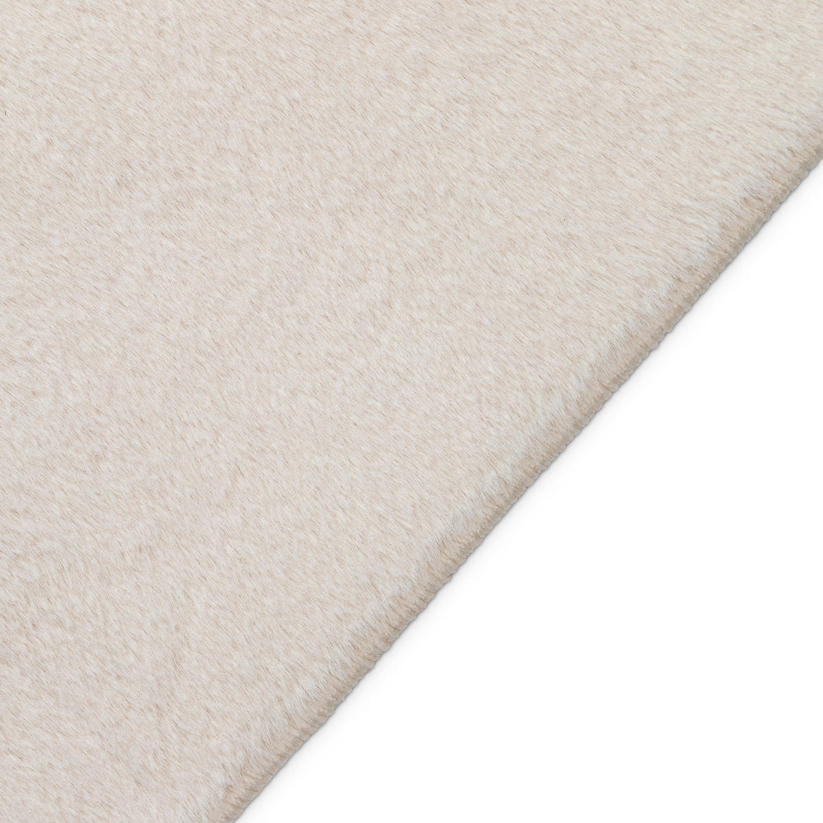 KURZFLORTEPPICH LUMI creme kuschelweich waschbar 80/150 cm - Creme, Textil (80/150cm) - Tapiso
