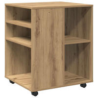 ROLLSCHRANK Artisan-Eiche 60/53/72 Cm Holzwerkstoff - Braun, Holzwerkstoff (53/72/60cm) - vidaXL