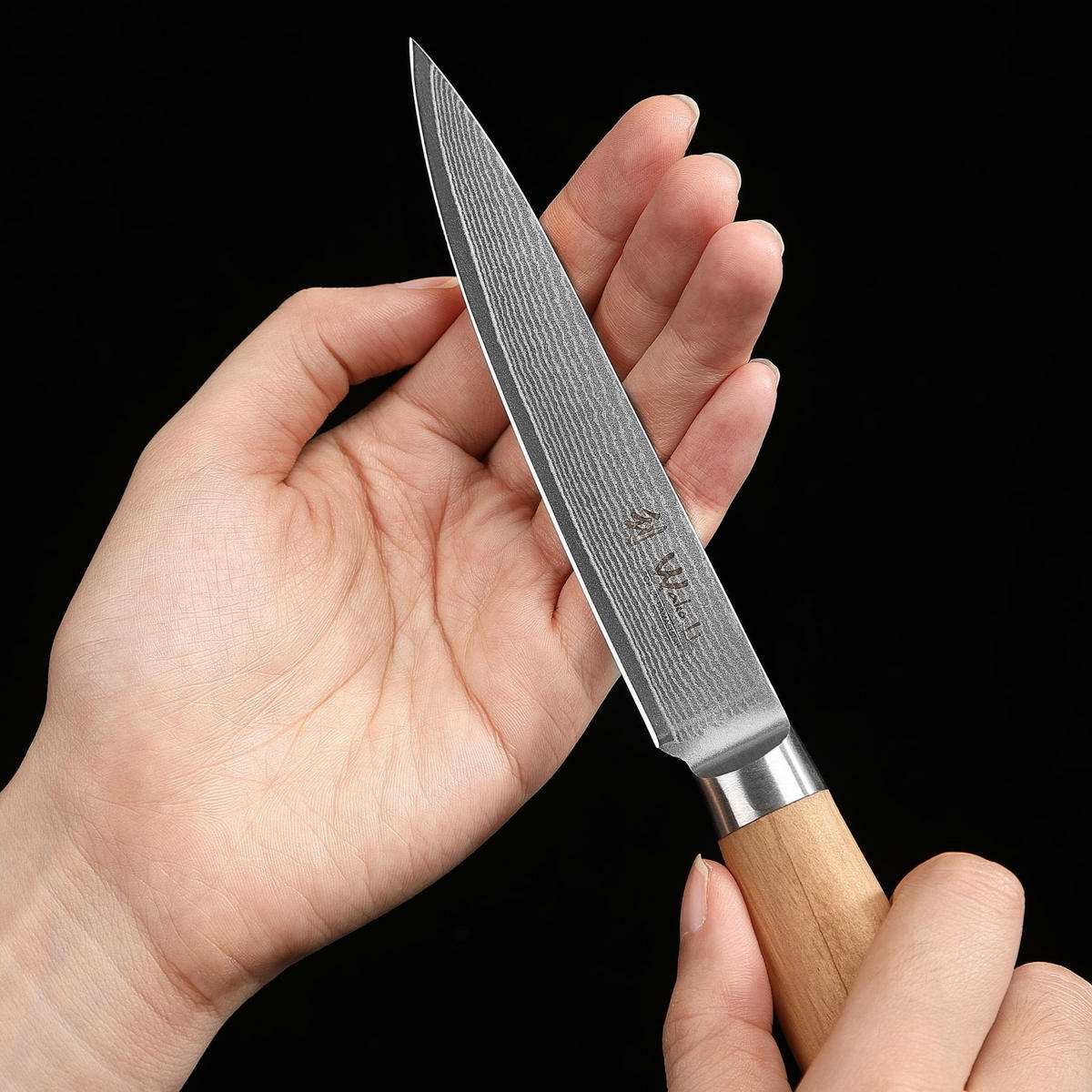 ALLZWECKMESSER 12,5 cm - Braun, Holz/Metall (24cm) - Wakoli