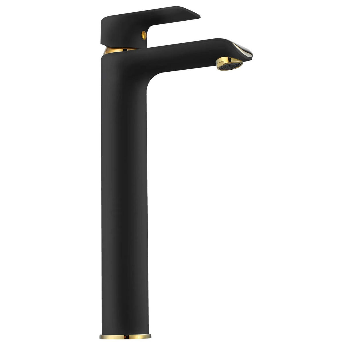WASCHBECKENARMATUR Rea Bloom Black Gold High - Schwarz, Metall (4.8/30/15cm) - REA