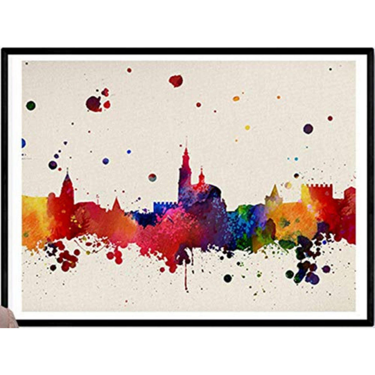 POSTER Gijon City A3 Rahmenlos - Klar, Papier (29.7/5/42cm) - Nacnic