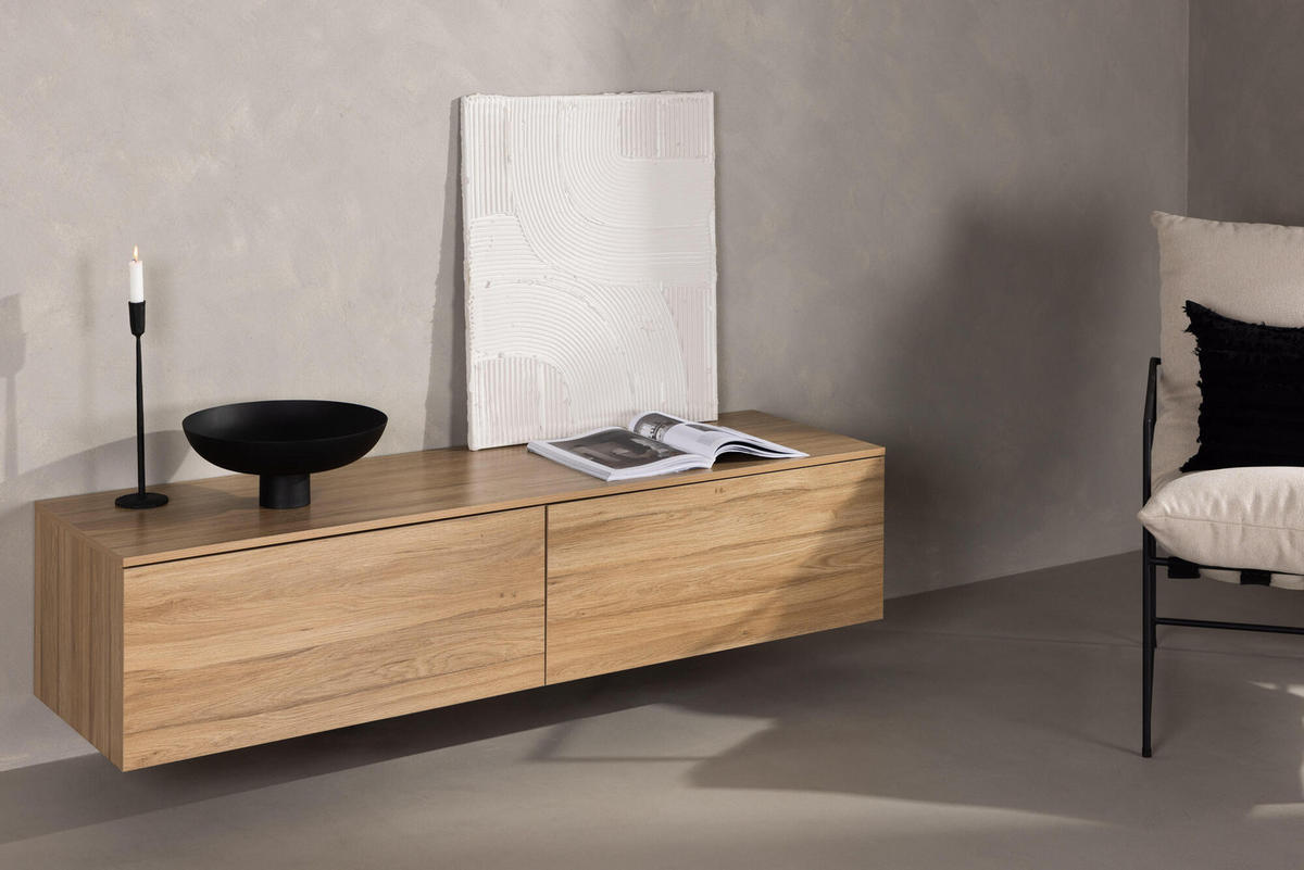 TV-LOWBOARD FRIHAMN Beige 160x45x35 cm - Beige, Holzwerkstoff (160/35/45cm) - FURNLUX