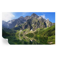 FOTOTAPETE 416x254 cm - Malerische Berge - Blau, Textil (416/254cm) - Wallfluent