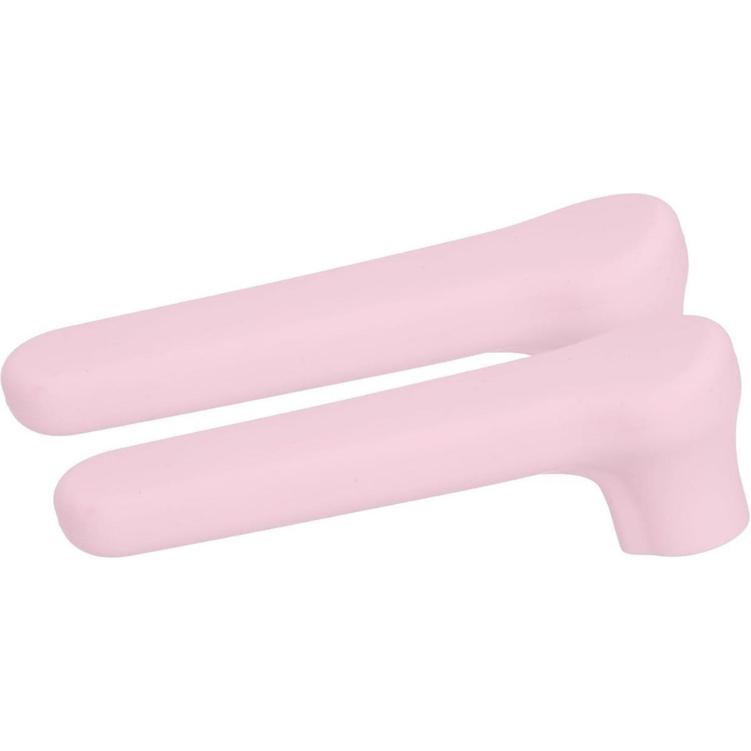 TÜRGRIFF-SCHUTZ 2er-Set Rosa Silikon 15 x 4,5 cm Puffer Wand - Schwarz, Kunststoff (4.5/4.5/15cm) - MCBOSON