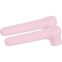 TÜRGRIFF-SCHUTZ 2er-Set Rosa Silikon 15 x 4,5 cm Puffer Wand - Schwarz, Kunststoff (4.5/4.5/15cm) - MCBOSON