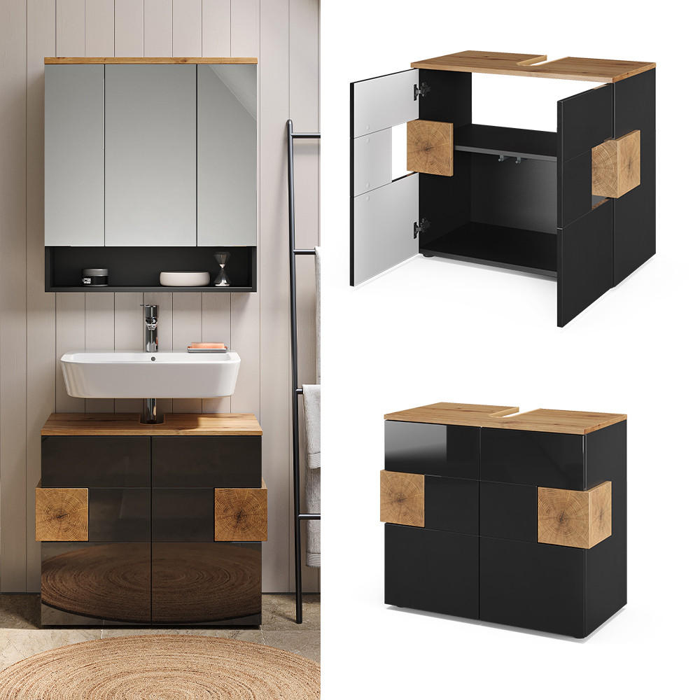 WASCHBECKENUNTERSCHRANK Eden Anthrazit 73.1 x 64 cm - Anthrazit, Holzwerkstoff (73.1/64/37cm) - Vicco