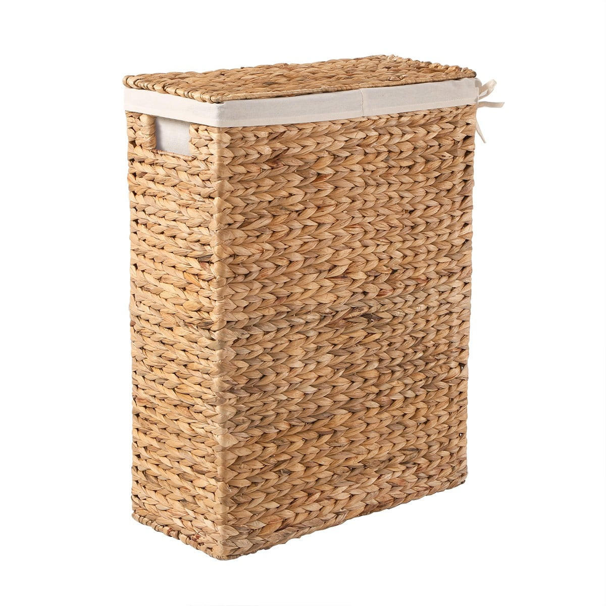 Calicosy ÚZKÝ koš na prádlo s víkem s motivem vodního hyacintu, délka 21 cm - MAYA