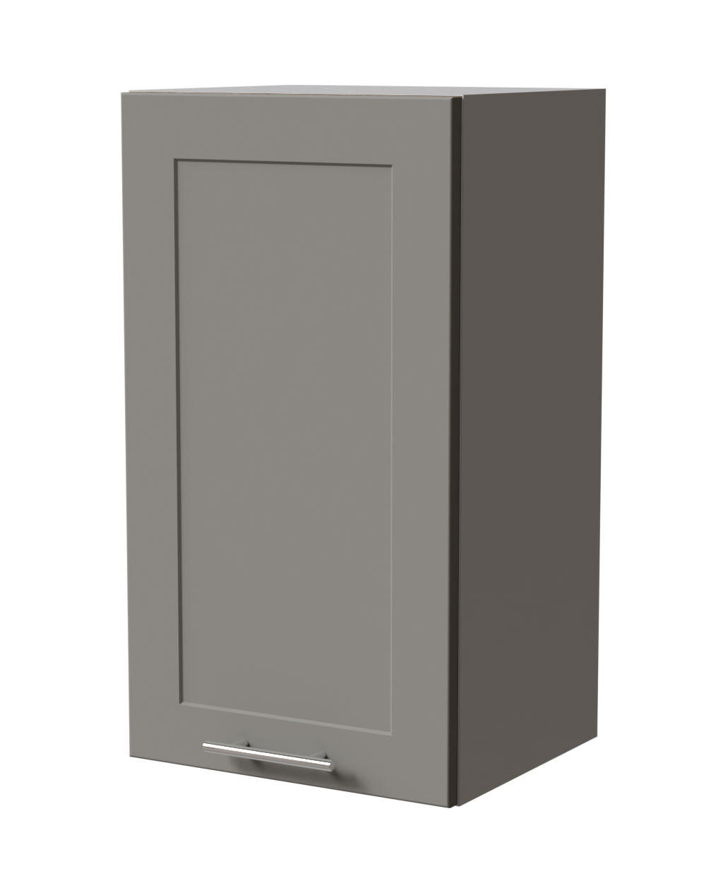 HÄNGESCHRANK Oslo W2/40 Grau / Dust Grey Matt 40 / 32,5 / 72cm - Grau, Holz/Holzwerkstoff (40/72/32.5cm) - Feldmann-Wohnen