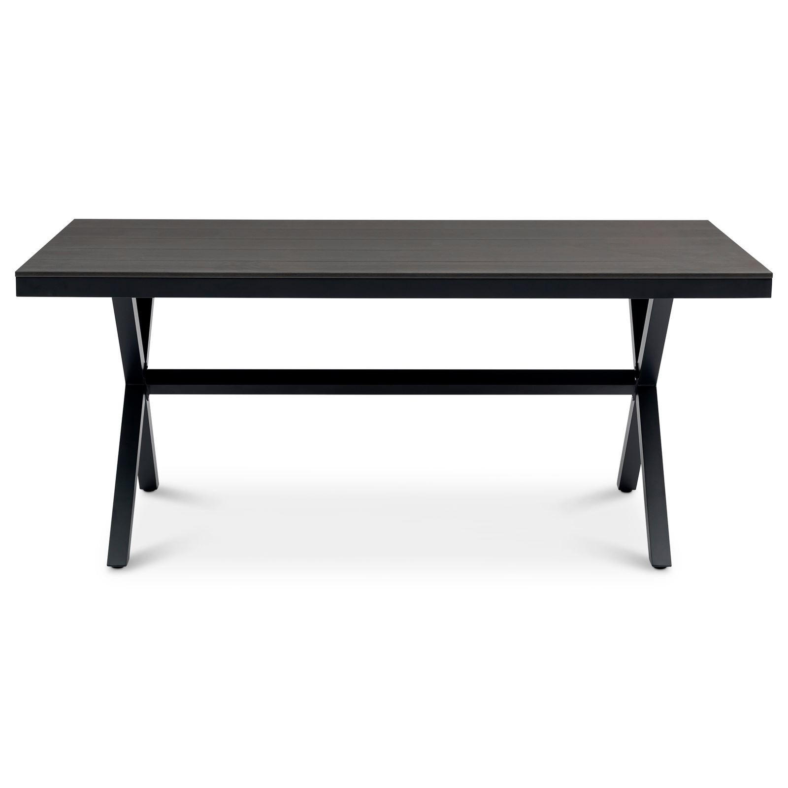 Thumbnail - Idimex Gartentisch, Schwarz, Kunststoff, Metall, Mode, 180x76x100 cm, Gartenmöbel, Gartentische, Gartentische