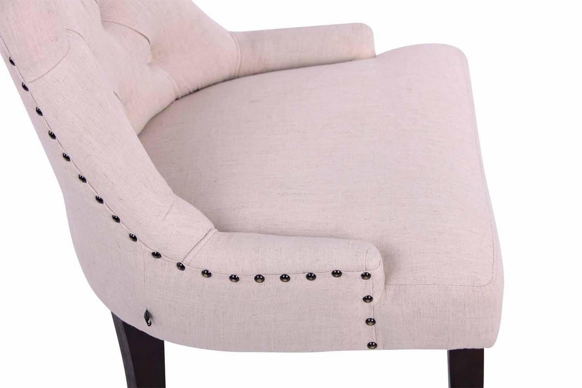 WOHNZIMMERSTUHL Stoff creme - Creme, Holz/Textil (55/92/58cm) - CLP