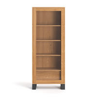 VITRINE Axel aus massivem Eichenholz 80 cm - Eichefarben/Naturfarben, Holz (80/205/45cm) - Danzz