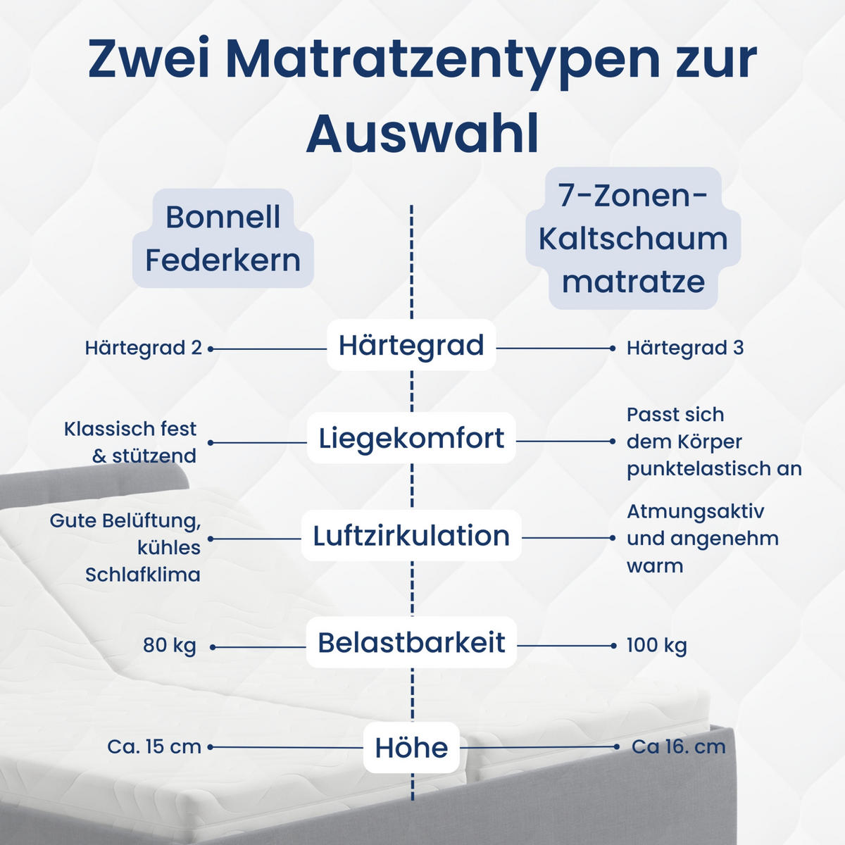 POSLTERBETT mit Kaltschaummatratze 200x200 cm in Anthrazit - Anthrazit, Holzwerkstoff/Textil (200/200cm) - Home Collective