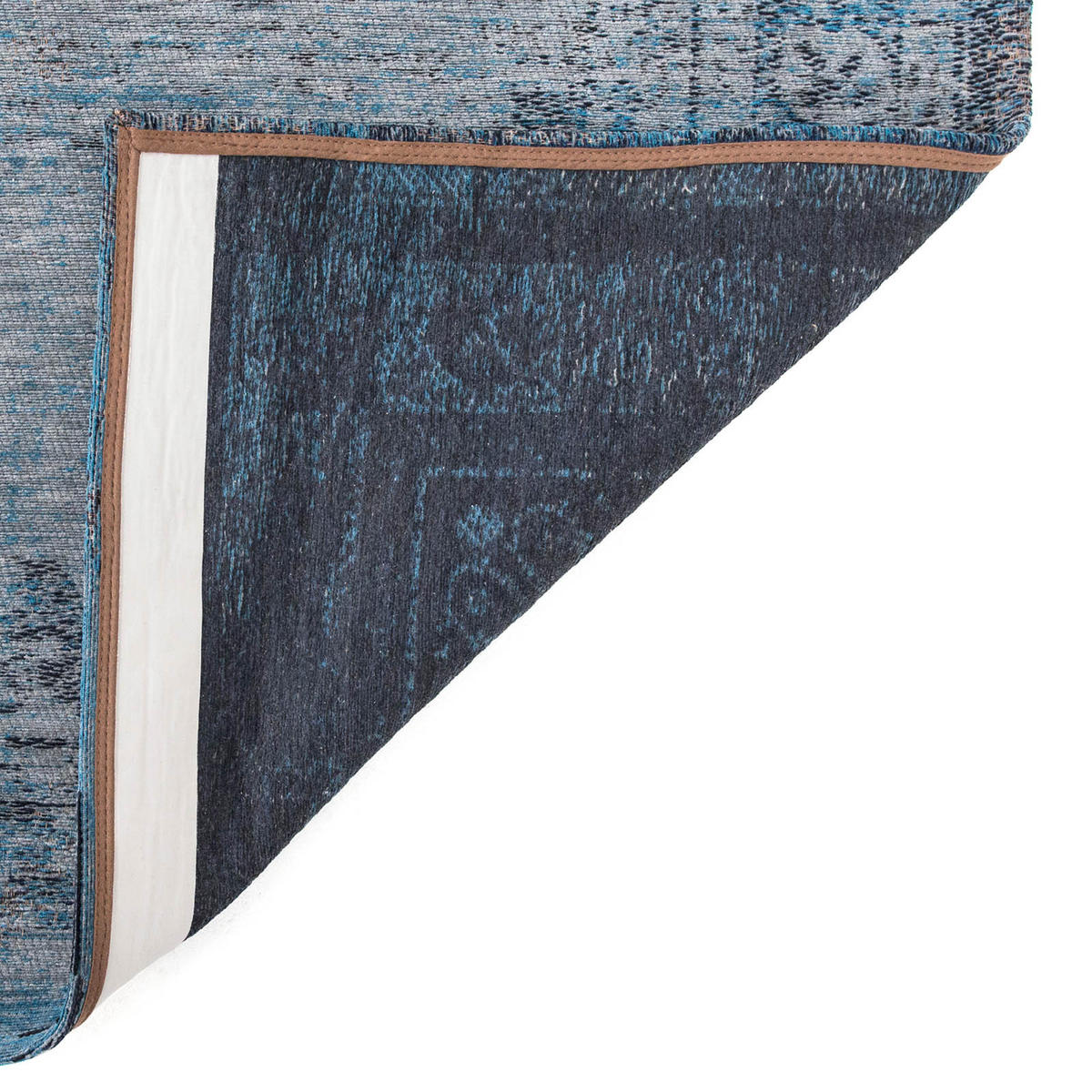 TEPPICH In-/Outdoor Flachgewebe GREY TROPICO Blau 240 x 340 cm - Blau, Textil (240/340cm) - Novatrend