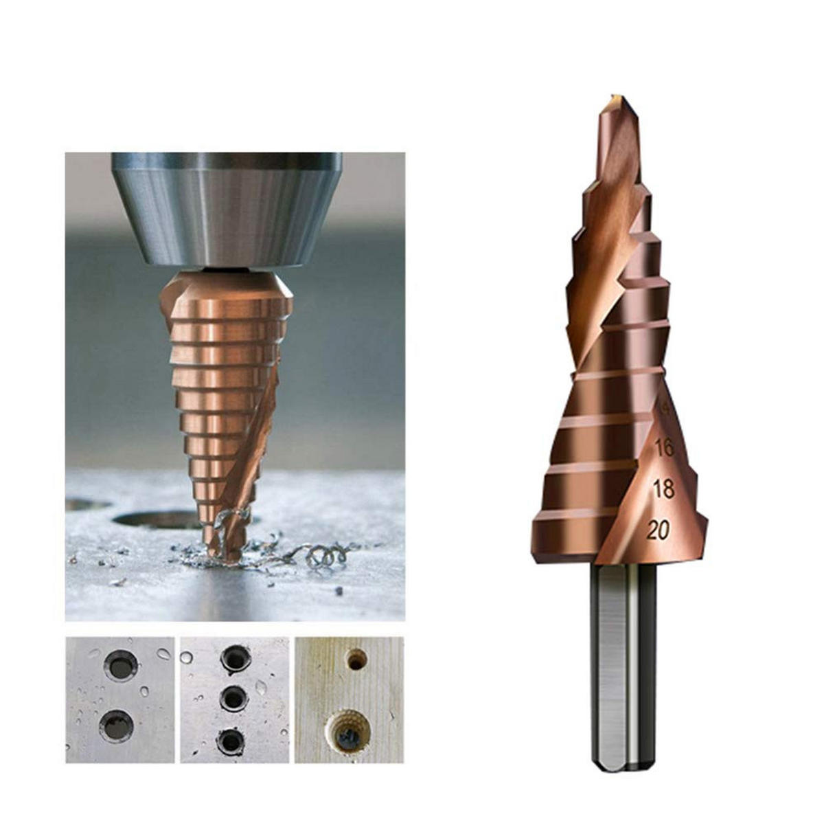 BIT-SATZ，DREIECKIGER Griff - Braun, Metall (2/2/7.6cm) - LIBRATON