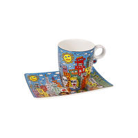 KÜNSTLERTASSE James Rizzi - Summer in the City, Fine Bone China, Bunt, 0.4 L - Multicolor, Keramik (0.4L) - Goebel