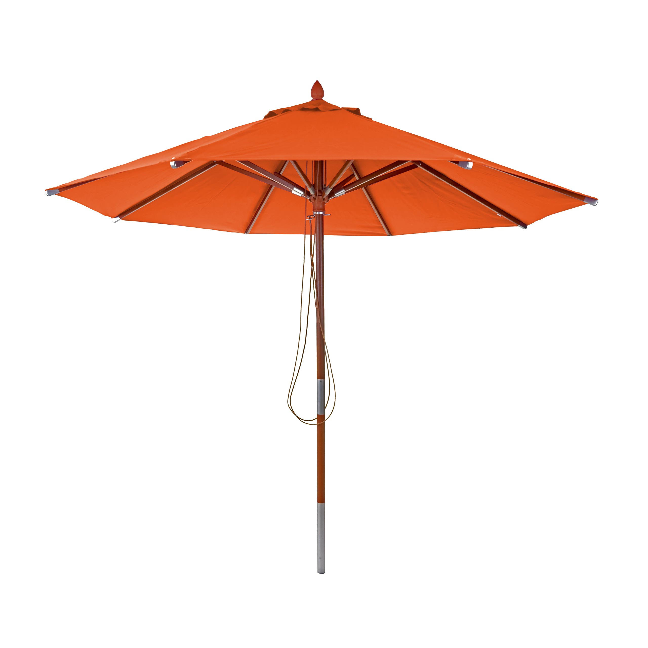 GASTRONOMIE SONNENSCHIRM I RUND Orange - Orange, Holz (300/300cm) - MCW