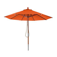 GASTRONOMIE SONNENSCHIRM I RUND Orange - Orange, Holz (300/300cm) - MCW