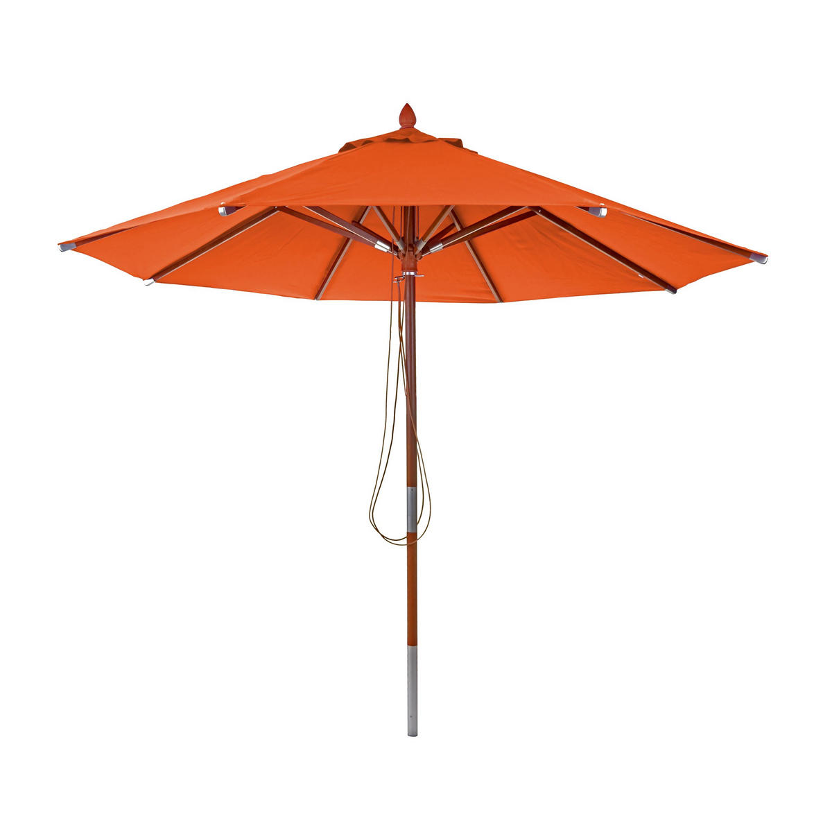 GASTRONOMIE SONNENSCHIRM I RUND Orange - Orange, Holz (300/300cm) - MCW