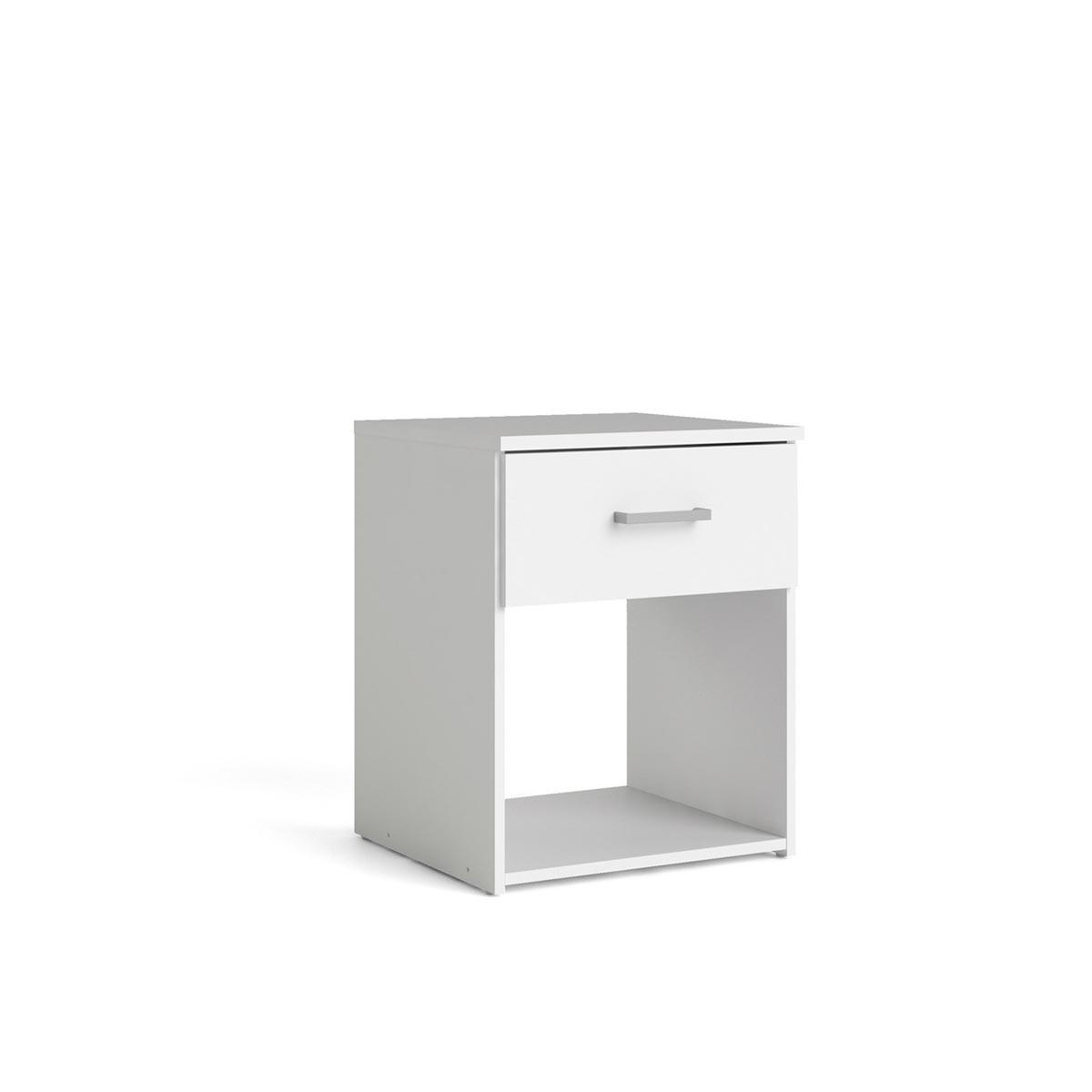 NACHTSCHRANK weiß - Weiß, Holzwerkstoff (38/48/36cm) - ebuy24