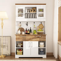 KÜCHENSCHRANK 106x39x176 cm Buffet Stauraum - Naturfarben, Holzwerkstoff (106/176.5/39cm) - Fortuna Lai