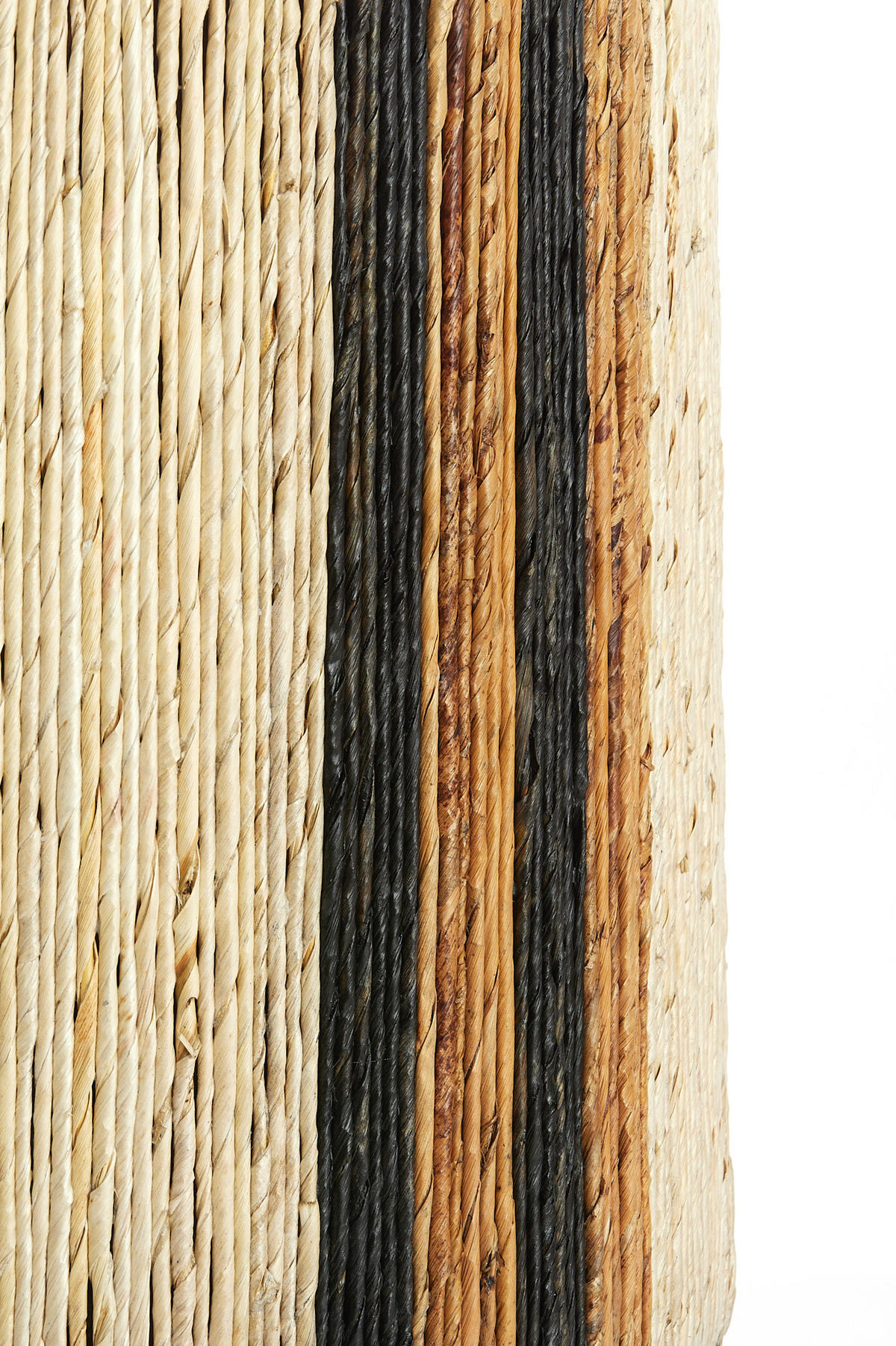 POUF Yuturi Braun 40/40/45 cm - Hellbraun, Naturmaterialien (40/45/40cm) - Light & Living