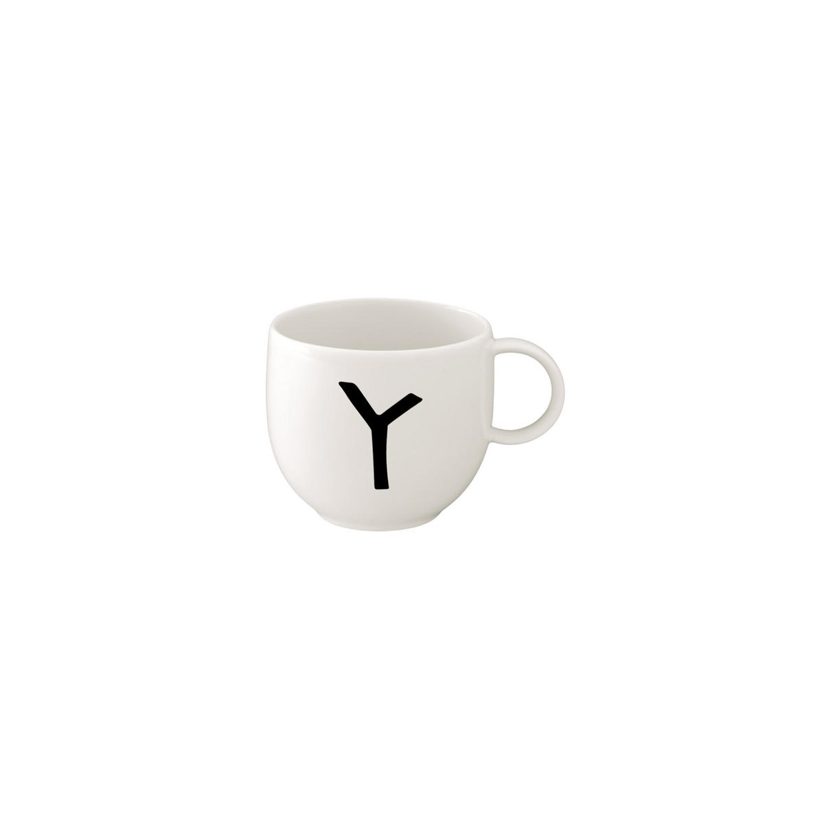 KAFFEEBECHER Letters weiß 330 ml - Weiß, Keramik (0.33L) - Villeroy & Boch