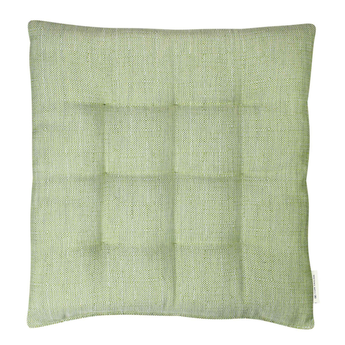 SITZKISSEN FRESHSTRIPE - Grün, Textil (40/40/5cm) - Tom Tailor
