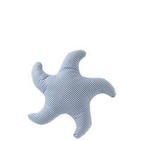KISSEN SEESTERN GESTREIFT Blau - Blau, Textil (40/40cm) - J-Line