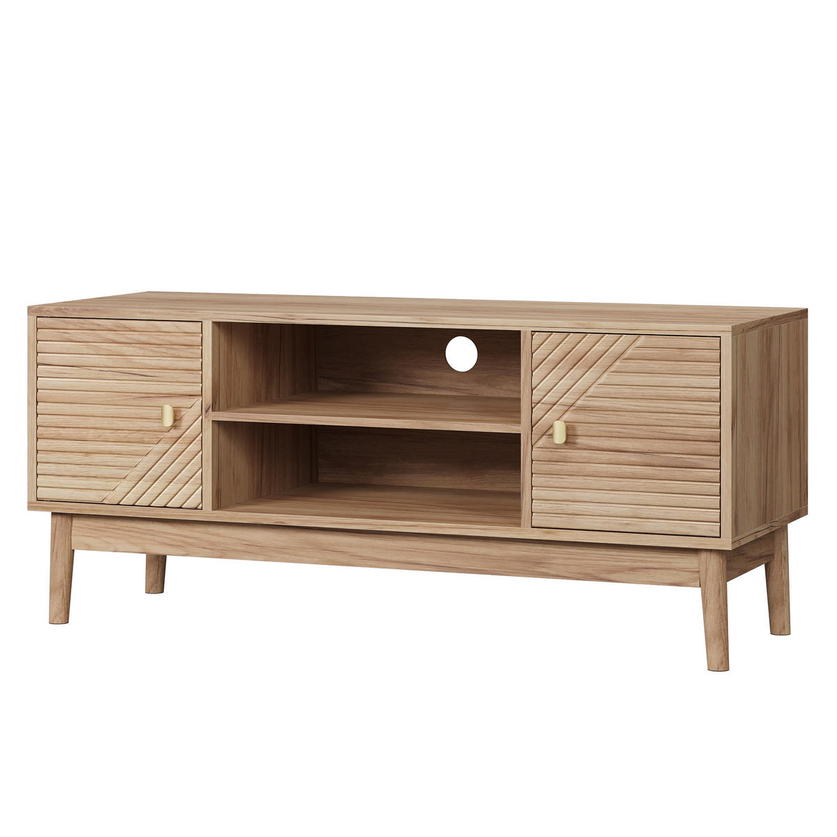 TV-SCHRANK 110 cm mit Stauraum für 32/45 Zoll, Eiche - Eichefarben, Holzwerkstoff (110/48/40cm)