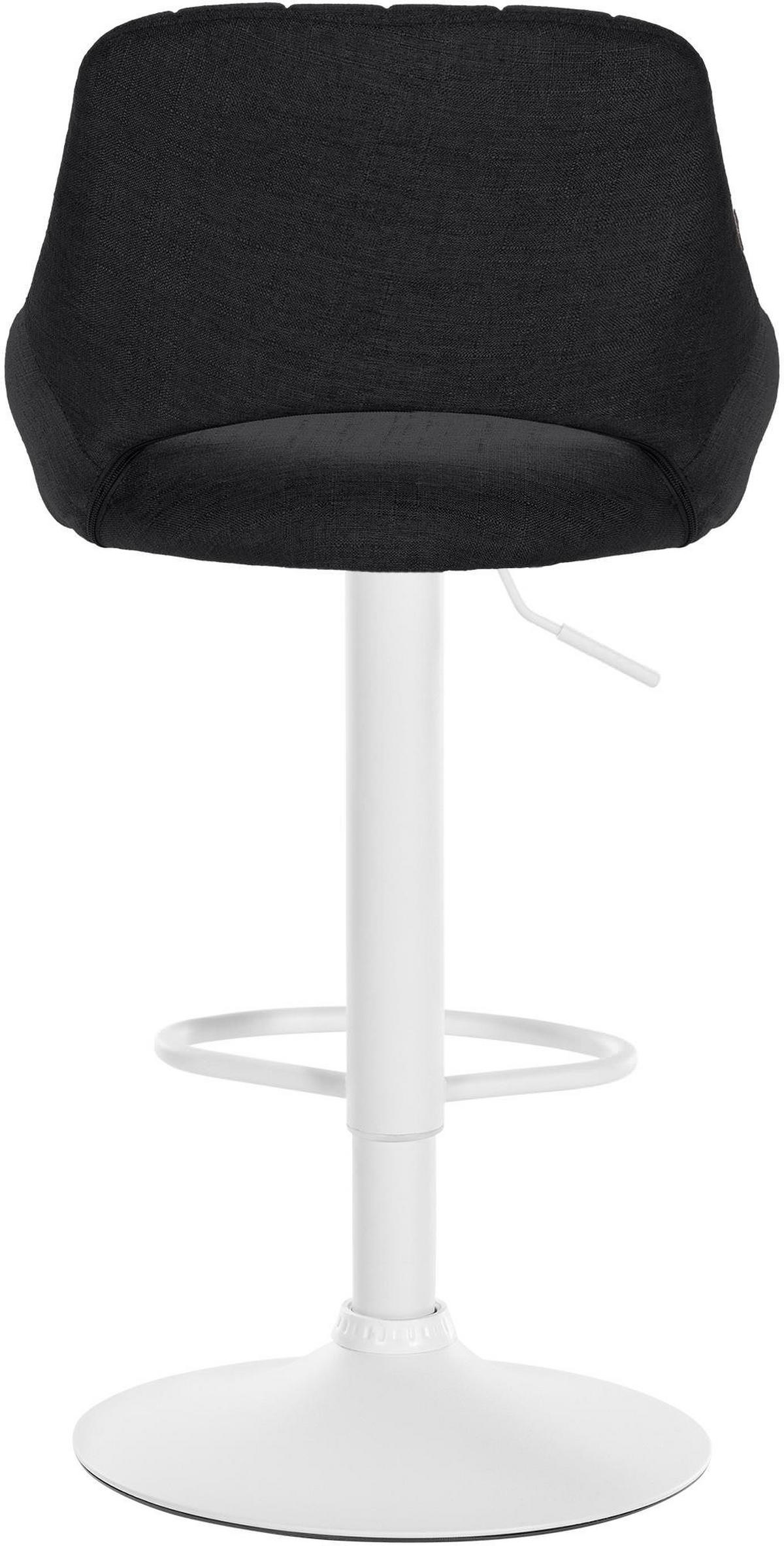 BARHOCKER 2er Set Stoff schwarz - Schwarz, Textil (47/85/48cm) - CLP
