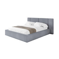POLSTERBETT mit Bettkasten und Lattenrost, Boxbett ohne Matratze - RIVO 200x200 Grau - Grau, Holzwerkstoff/Textil (200/200cm) - ALTDECOR