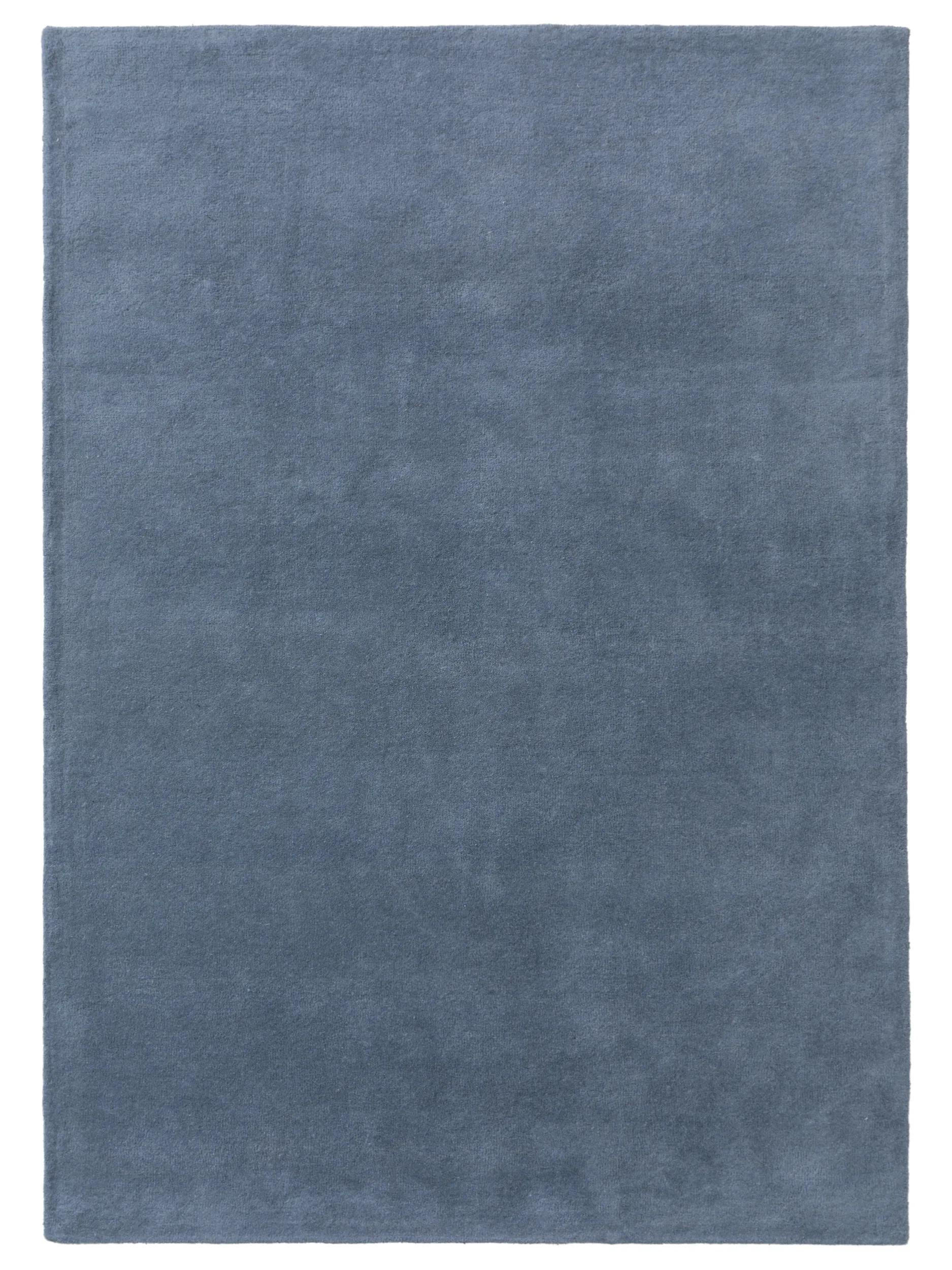 benuta Wollteppich Blau 160x230 cm