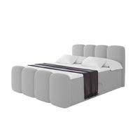 BOXBETT mit Matratze H4 - NINA-Z - 140x200 cm Hellgrau - Hellgrau, Holzwerkstoff (140/200cm) - ALTDECOR