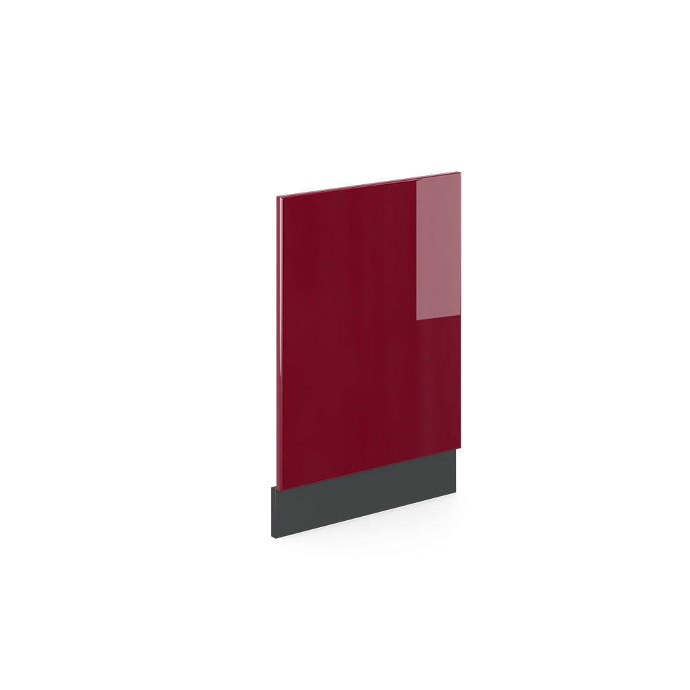 FRONTBLENDE R-Line Rot 45 cm ohne AP - Anthrazit/Rot, Holzwerkstoff (45/57.2/1.6cm) - Vicco