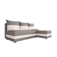 ECKSOFA HEWLET L Sawana 21+01 Rechts mit Schlaffunktion - Grau, Textil (200/140cm) - Bedante