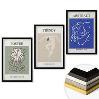 WANDBILDER 3er-Set - 40x60 cm Schwarzer Rahmen - Henri Matisse Pastellgrafiken - Schwarz, Kunststoff (40/60cm) - ArtPrintCave