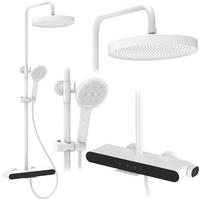 DUSCHGARNITUR Rea Farel White - Weiß, Metall (15.5/128/40cm) - REA