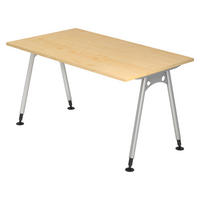 SCHREIBTISCH Serie-A 80/140/74 cm in Ahornfarben - Ahornfarben, Holzwerkstoff (80/140/74cm) - bümö