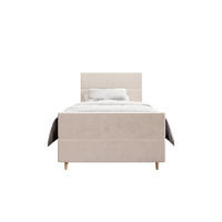 BOXBETT FLO PLUS 90x200 Itaka 16, mit Matratze H3, Bonell und Topper, Creme - Creme, Holz/Textil (90/200cm) - Bedante